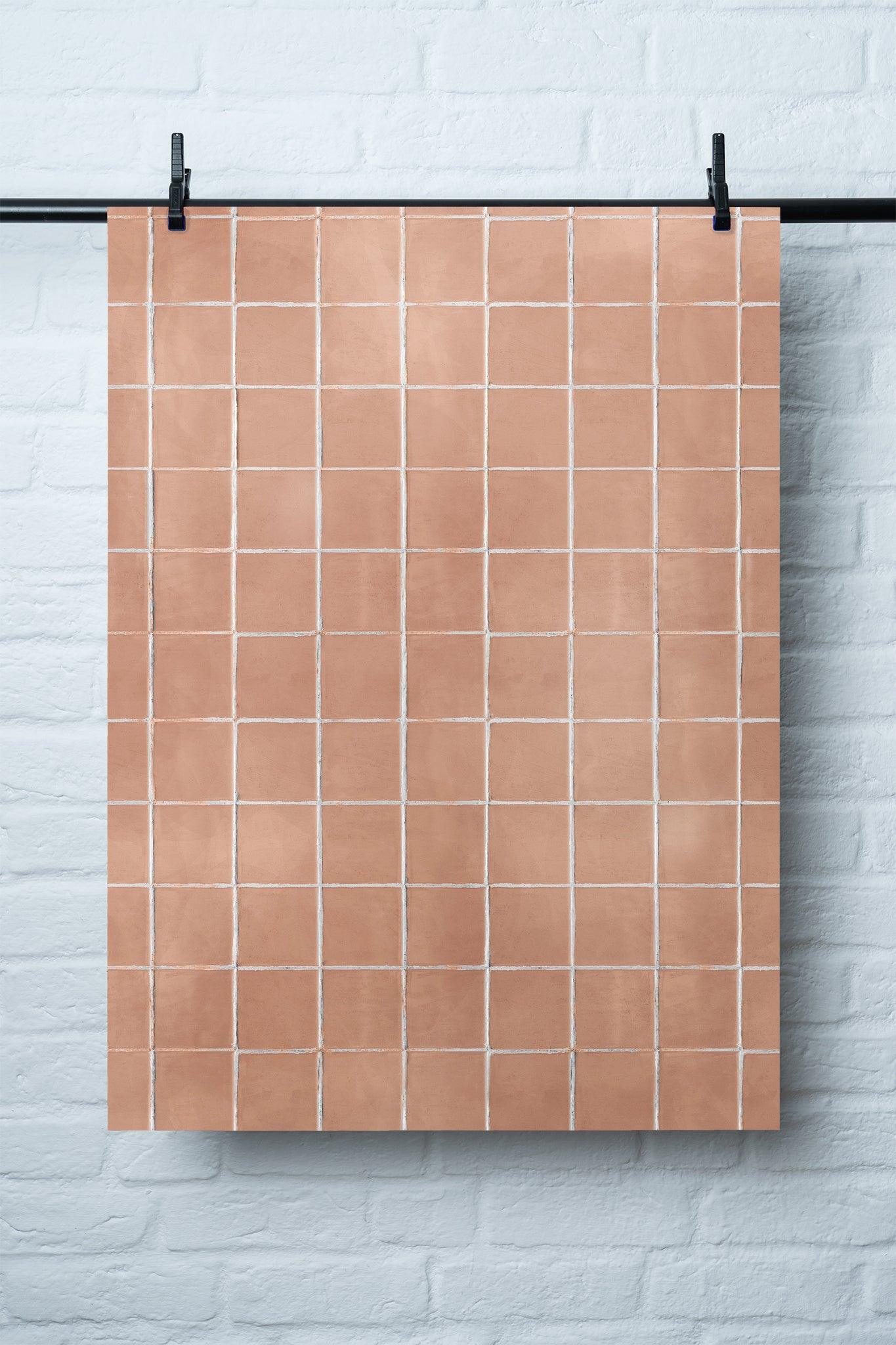 Backdrop „Hokkaido“ – Terracotta Fotohintergrund Fliesenoptik - BACKDROP SHOP