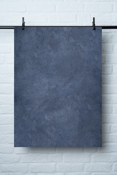 Vinyl Backdrop „Blaubeer Porridge“ – Blauer Fotohintergrund für Foodfotografie, Made in Germany, 60x90cm