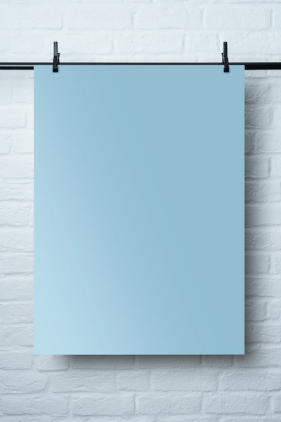 Vinyl Backdrop „Eisblau“ – Blauer Fotohintergrund für Foodfotografie, Made in Germany, 60x90cm