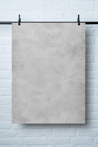 Vinyl Backdrop „Pfeffer" – Grauer Fotohintergrund für Foodfotografie, Made in Germany, 60x90cm
