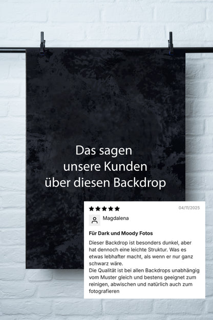 Backdrop „Wassermelonenkern“ – Schwarzer Fotohintergrund