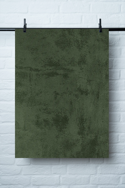 Vinyl Backdrop „Kohl“ – Dunkelgrüner Fotohintergrund für Foodfotografie, Made in Germany, 60x90cm