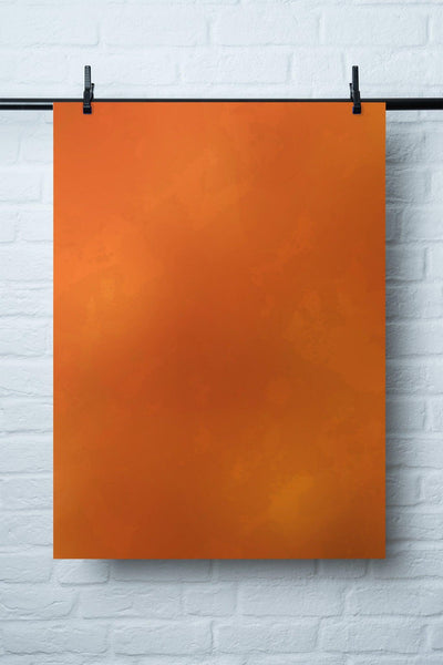 Vinyl Backdrop „Kürbissalat“ – Oranger Fotohintergrund für Foodfotografie, Made in Germany, 60x90cm