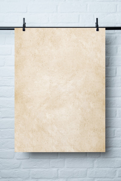 Vinyl Backdrop „Mandel Porridge" – Beiger Fotohintergrund für Foodfotografie, Made in Germany, 60x90cm